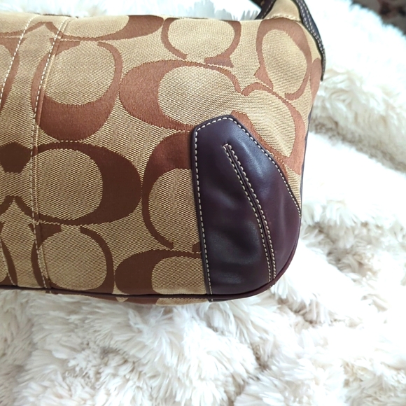 VTG COACH Signature Ergo Hobo Leather Shoulder Bag - Picture 9 of 14